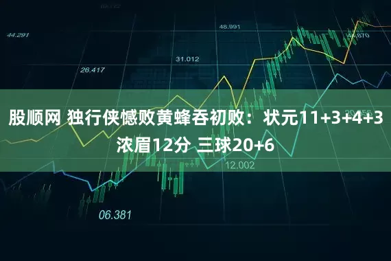 股顺网 独行侠憾败黄蜂吞初败：状元11+3+4+3浓眉12分 三球20+6